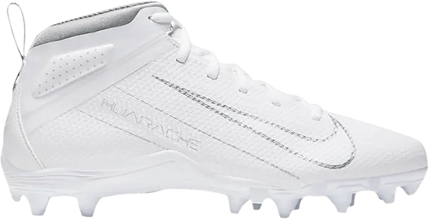  Nike Alpha Huarache 7 Varsity &#039;White Metallic Silver&#039;