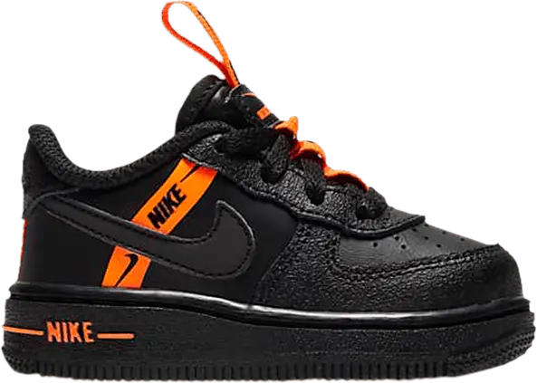  Nike Force 1 LV8 KSA TD &#039;Worldwide Pack - Black Total Orange&#039;