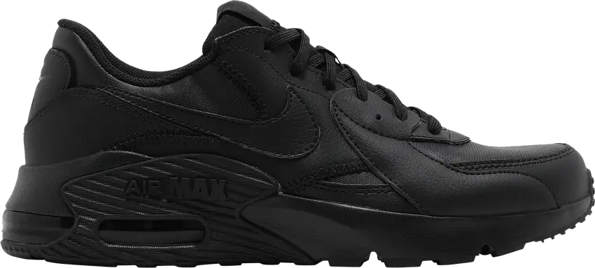 Nike Air Max Excee Leather &#039;Triple Black&#039;