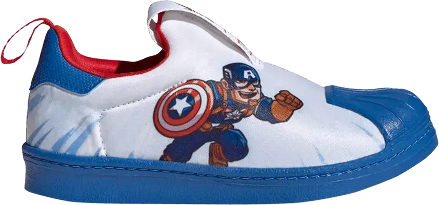  Adidas Marvel x Superstar 360 J &#039;Captain America&#039;