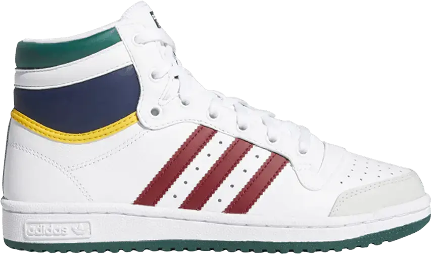  Adidas Wmns Top Ten High &#039;White Maroon Green&#039;