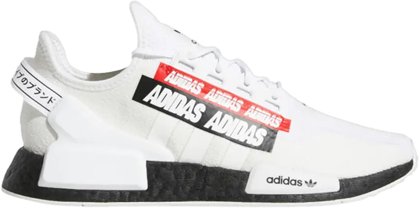  Adidas adidas NMD R1 V2 Label Pack Cloud White