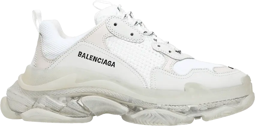  Balenciaga Wmns Triple S &#039;White Clear Sole&#039;