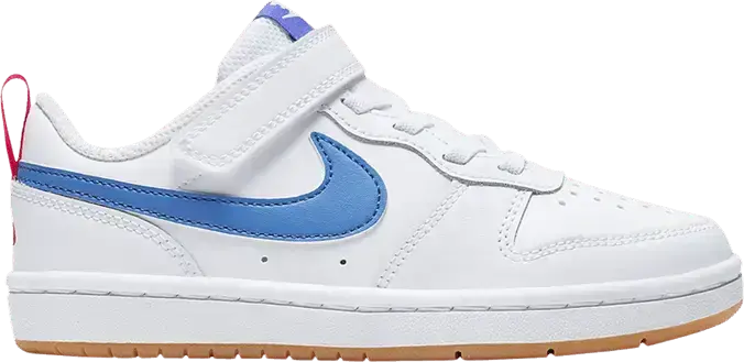  Nike Court Borough Low 2 PS &#039;White Pacific Blue&#039;