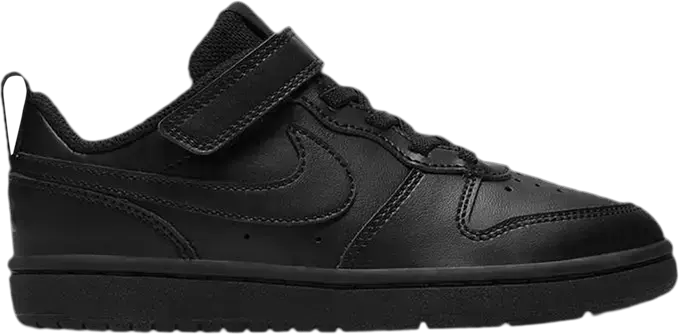  Nike Court Borough Low 2 PS &#039;Triple Black&#039;