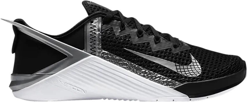  Nike Wmns Metcon 6 FlyEase &#039;Black Metallic Silver&#039;