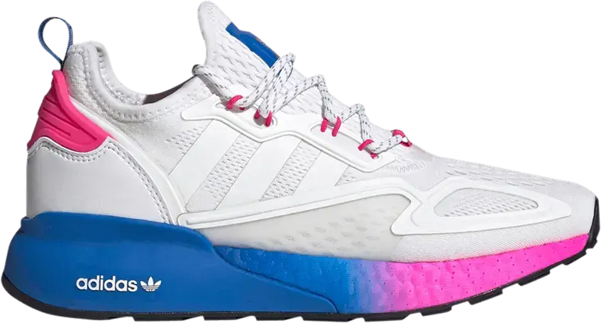  Adidas adidas ZX 2K Boost White Pink Blue (W)