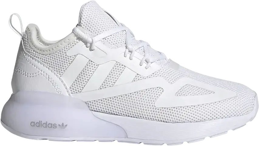  Adidas ZX 2K Boost J &#039;Triple White&#039;