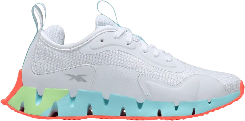  Reebok Zig Dynamica White Digital Glow (Women&#039;s)