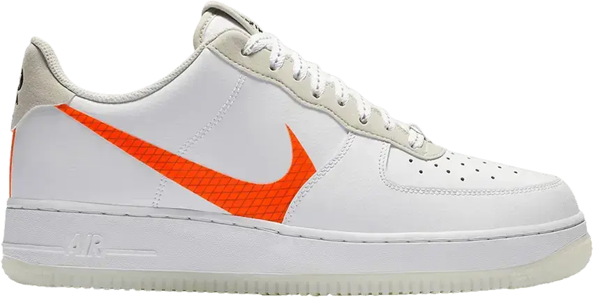  Nike Air Force 1 Low &#039;07 LV8 Orange Swoosh