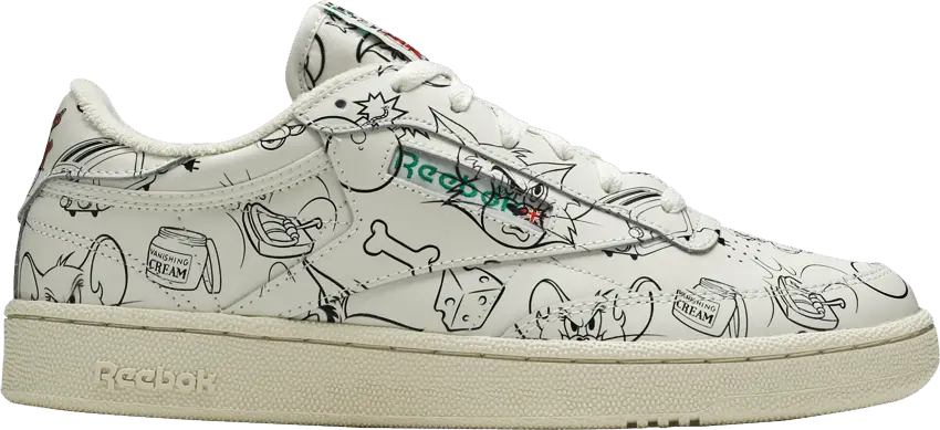  Reebok Club C Tom &amp; Jerry All-Over