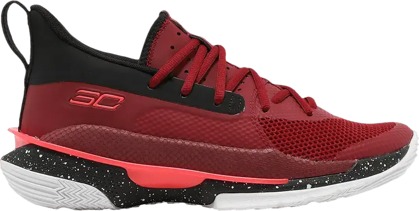  Under Armour Curry 7 Red Cordova (GS)