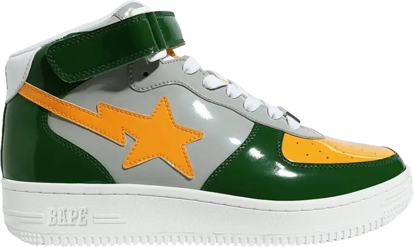  A Bathing Ape Bape Sta Mid Grey Green Orange (2020)