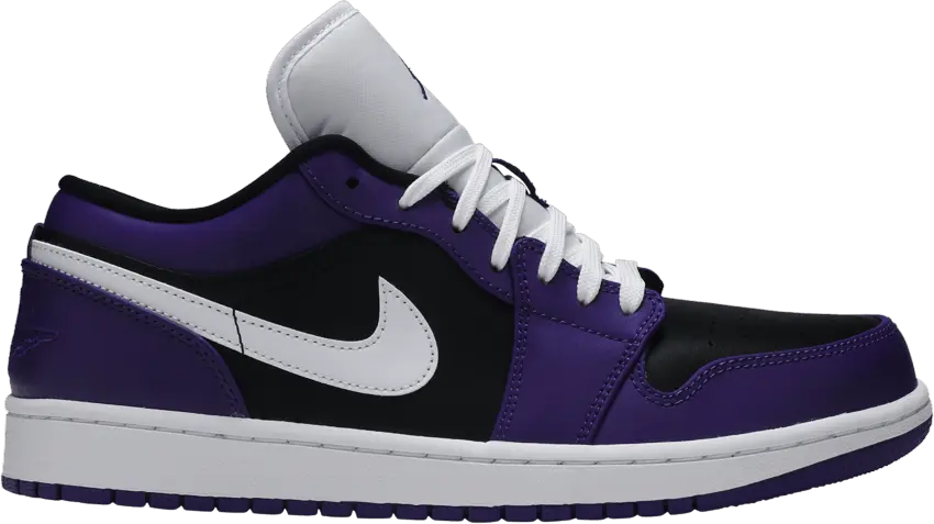  Jordan 1 Low Court Purple Black