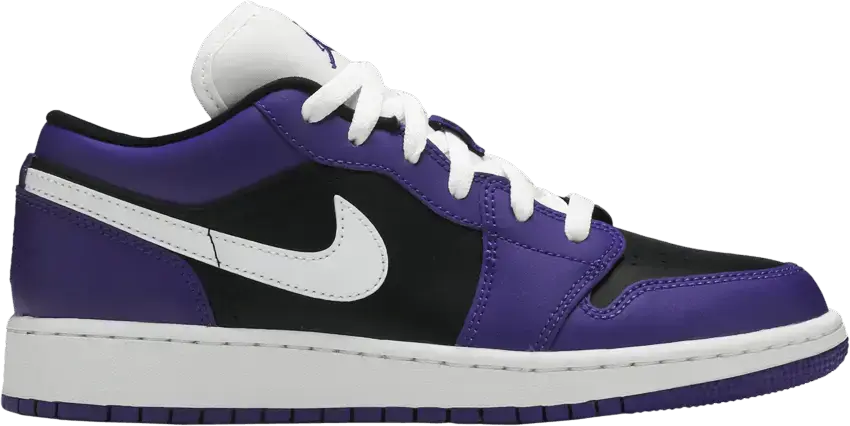  Jordan 1 Low Court Purple Black (GS)