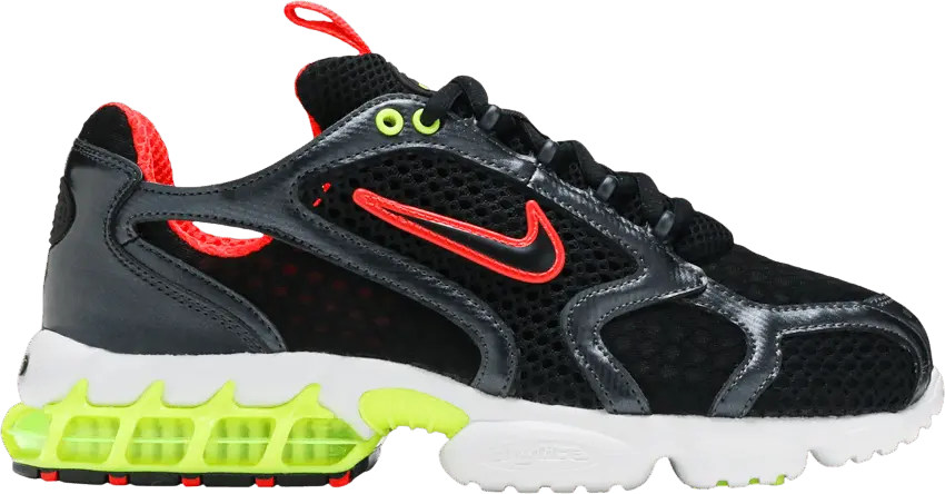  Nike Air Zoom Spiridon Cage 2 Metallic Hematite Track Red Volt (Women&#039;s)