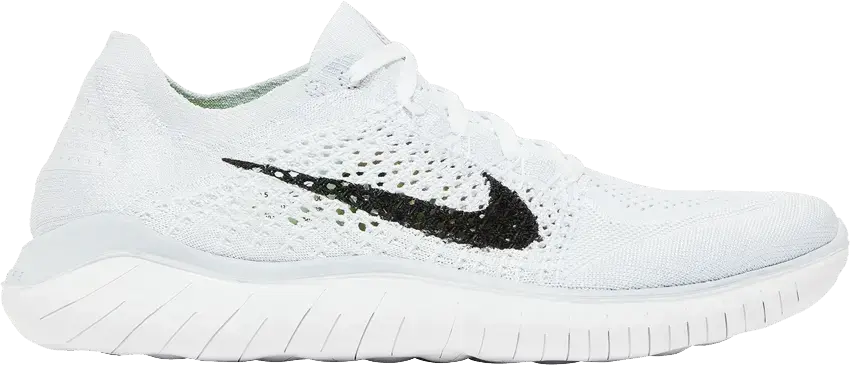  Nike Free RN Flyknit 2018 White Pure Platinum (Women&#039;s)