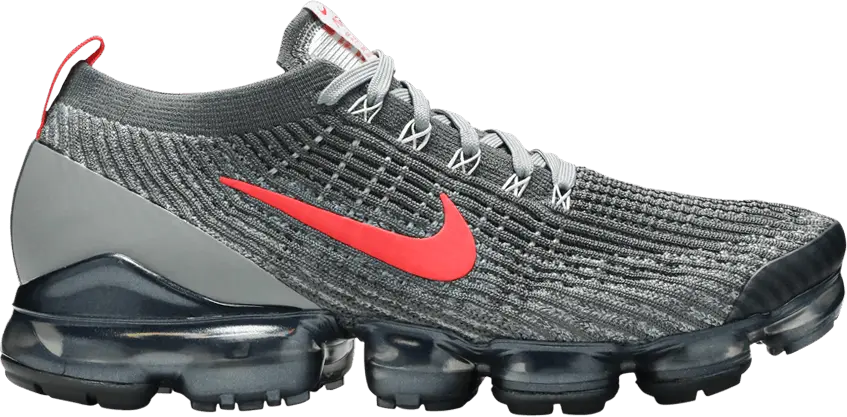  Nike Air VaporMax Flyknit 3 Grey Track Red