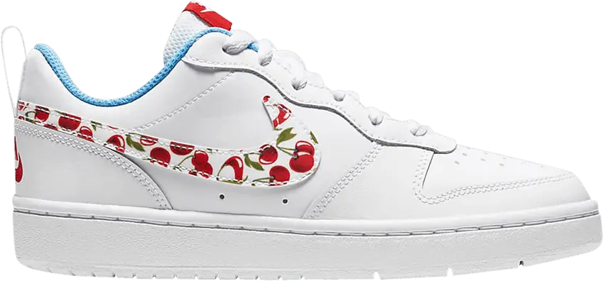  Nike Court Borough Low 2 White Cherry (GS)