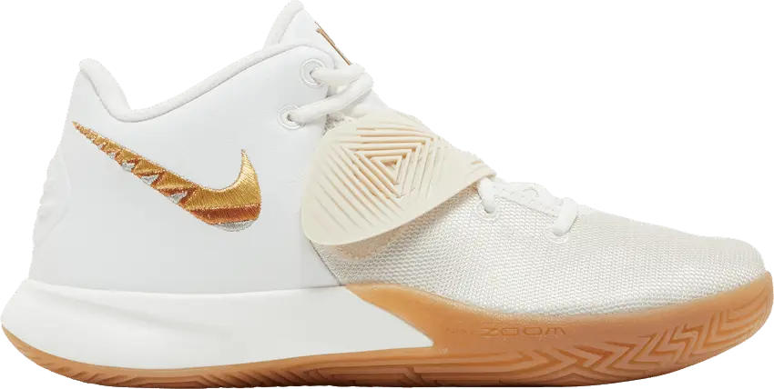  Nike Kyrie Flytrap 3 &#039;White Metallic Gold Gum&#039;