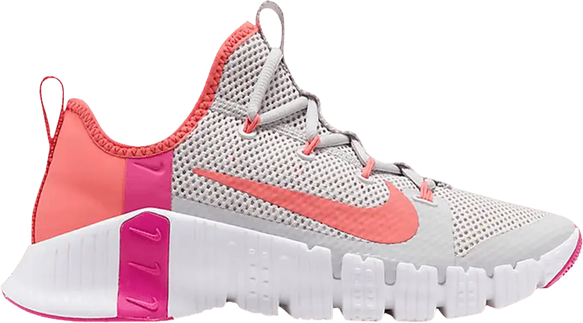  Nike Free Metcon 3 Vast Grey Fire Pink (Women&#039;s)