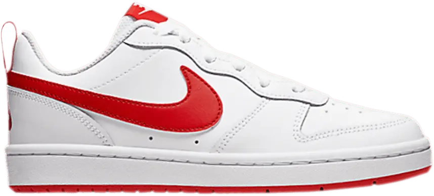  Nike Court Borough Low 2 White Red (GS)