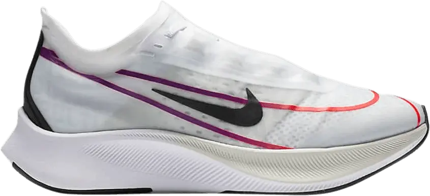 Nike Zoom Fly 3 White Violet Crimson (Women&#039;s)