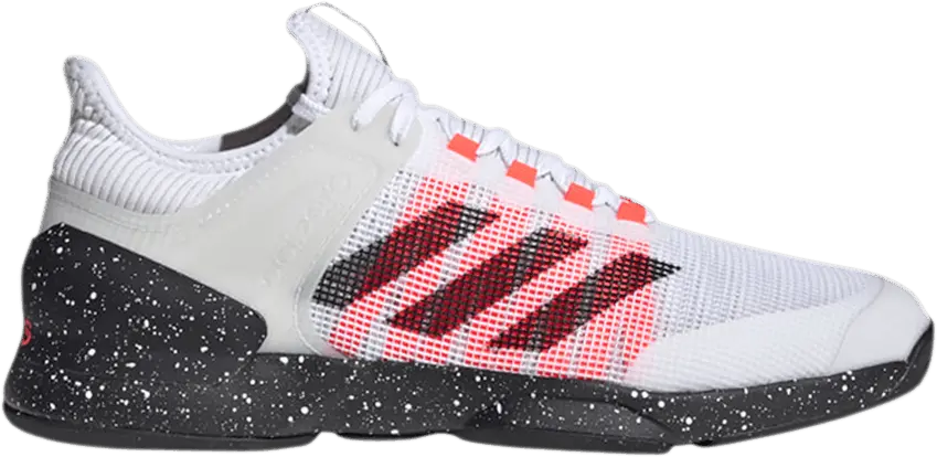  Adidas Adizero Ubersonic 2.0 HC &#039;White Signal Pink&#039;