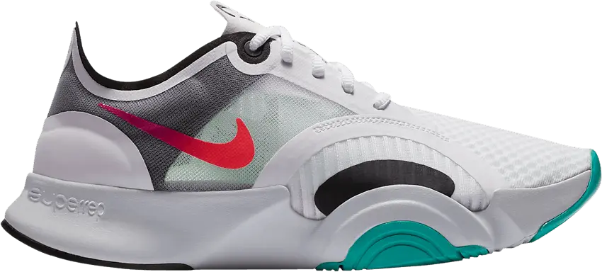  Nike Wmns SuperRep Go &#039;Football Grey Flash Crimson&#039;