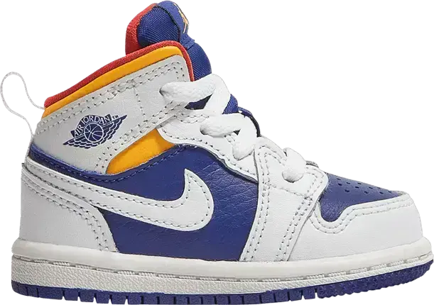  Air Jordan 1 Mid TD &#039;White Deep Royal Blue&#039;