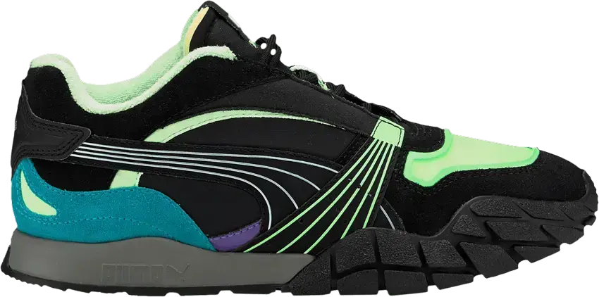  Puma Wmns Kyron Bonfires &#039;Black Elektro Green&#039;