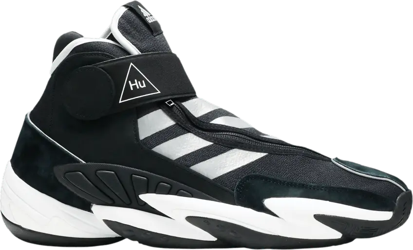  Adidas adidas Crazy BYW Hu Pharrell Black Silver