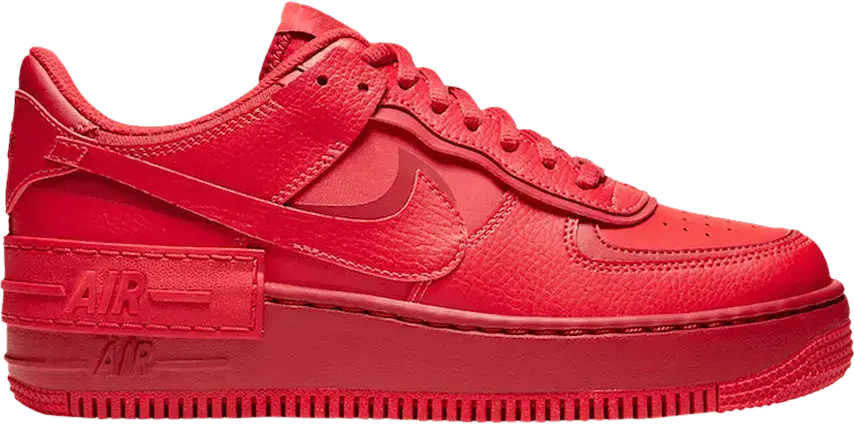  Nike Air Force 1 Low Shadow Triple Red (Women&#039;s)