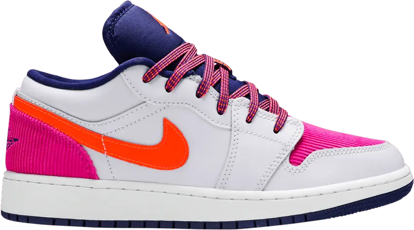  Jordan 1 Low Pink Corduroy (GS)