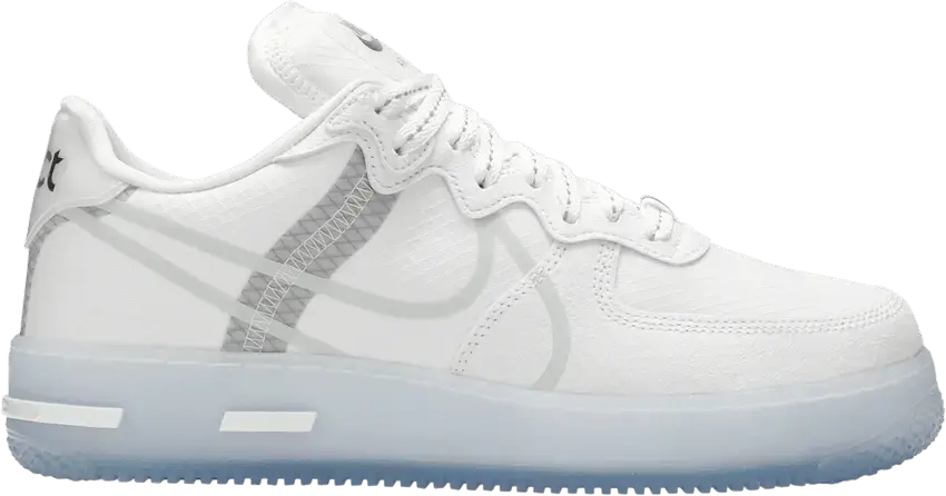  Nike Air Force 1 React White Light Bone