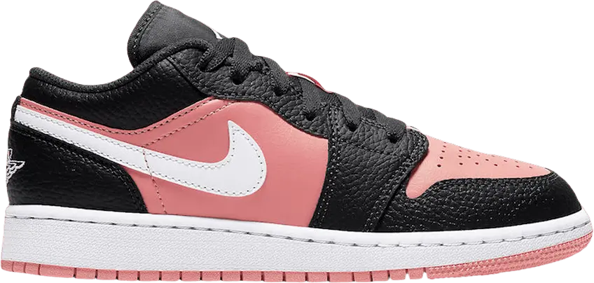  Jordan 1 Low Black Pink Quartz (GS)