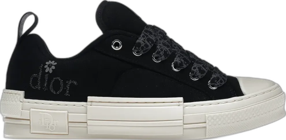  Dior B23 Skater Low Top ERL Black Cotton Canvas