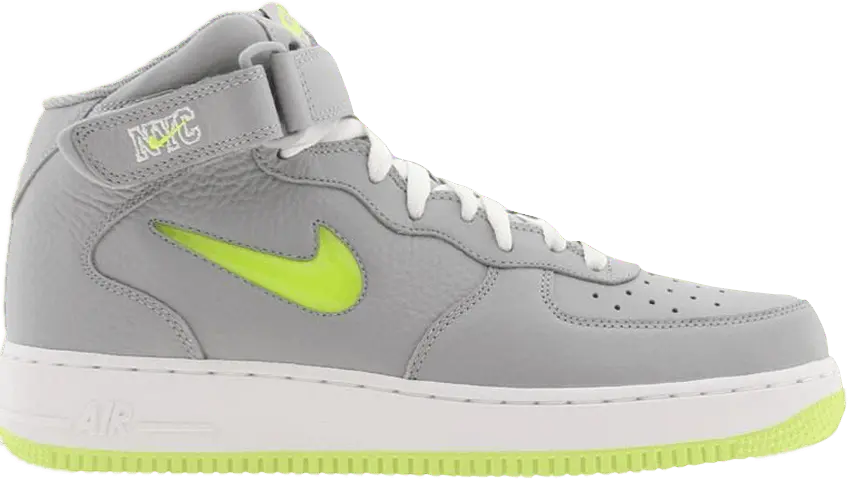  Nike Air Force 1 Mid &#039;07 &#039;Wolf Grey Volt&#039;