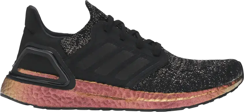  Adidas adidas Ultra Boost 20 Black Signal Pink (Women&#039;s)