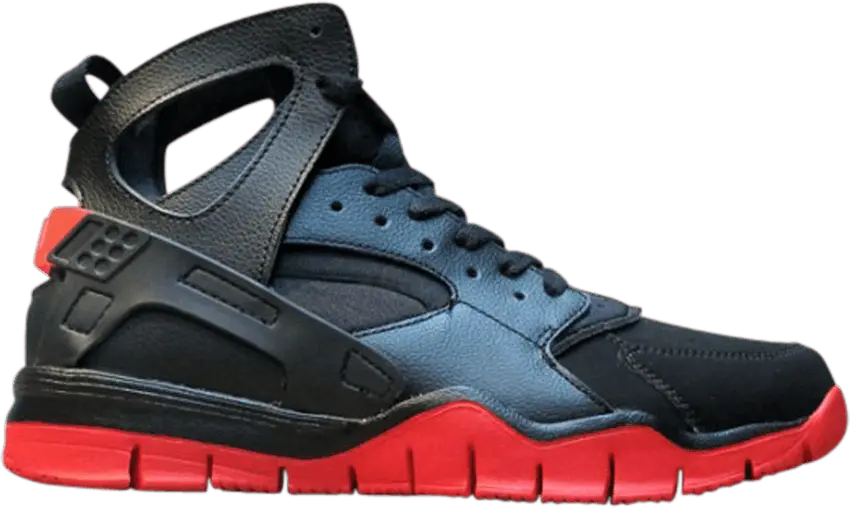  Nike Air Huarache BBall 2012 &#039;Black Sport Red&#039;