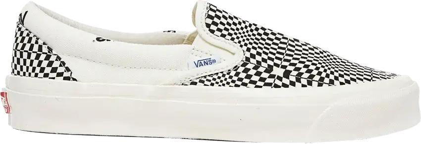  Vans Slip-On Optical Check Black