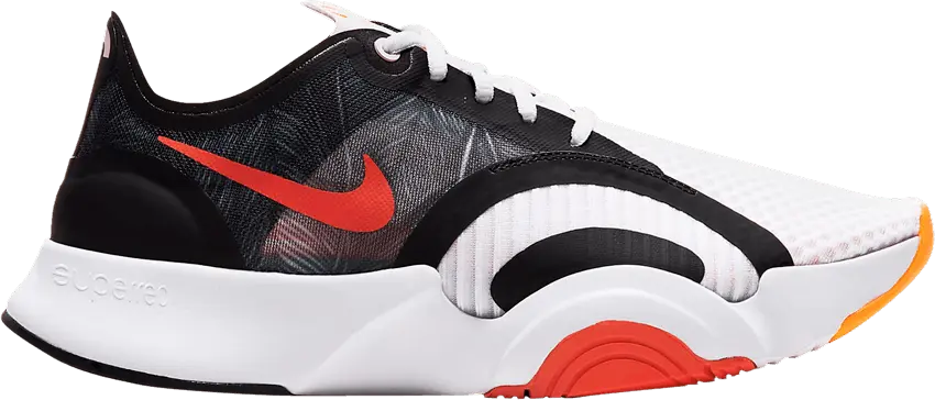  Nike Wmns SuperRep Go &#039;White Black Team Orange&#039;