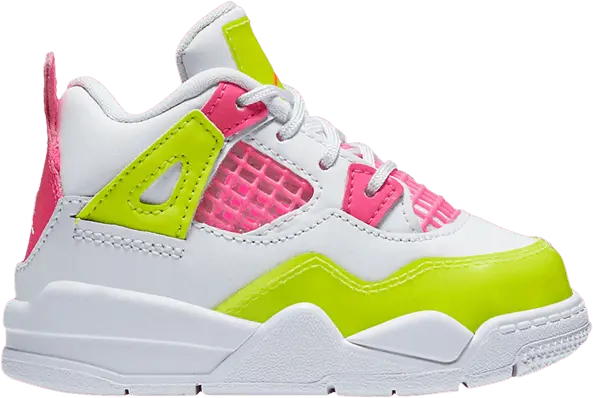  Jordan 4 Retro White Lemon Pink (TD)