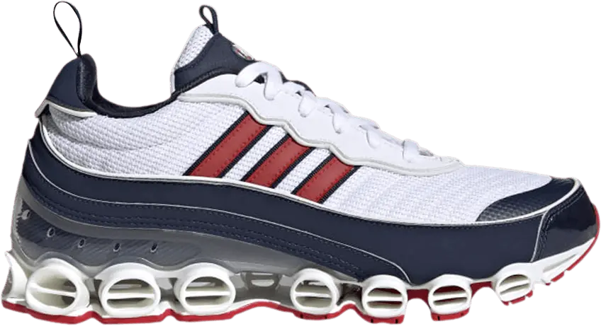  Adidas adidas Microbounce T1 White Scarlet Navy