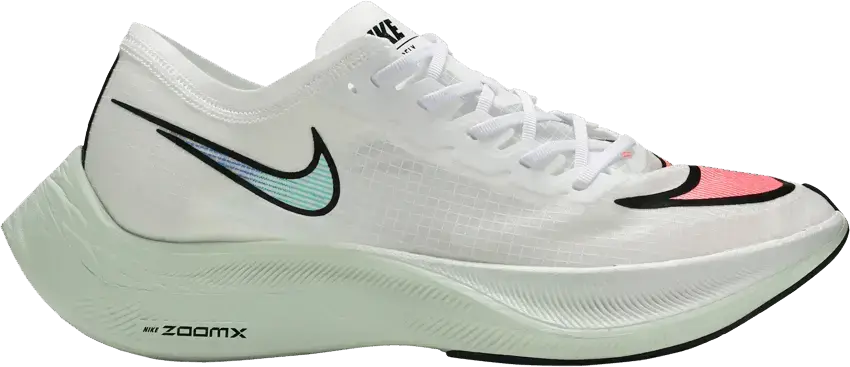  Nike ZoomX Vaporfly Next% White Hyper Jade Flash Crimson