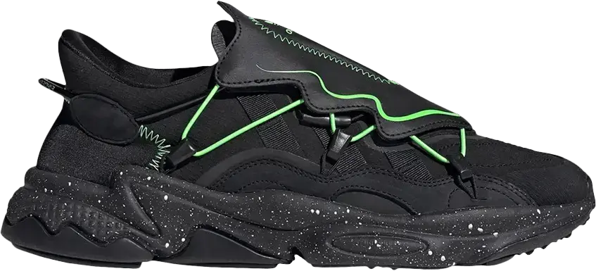  Adidas Ozweego &#039;Black Solar Green&#039;