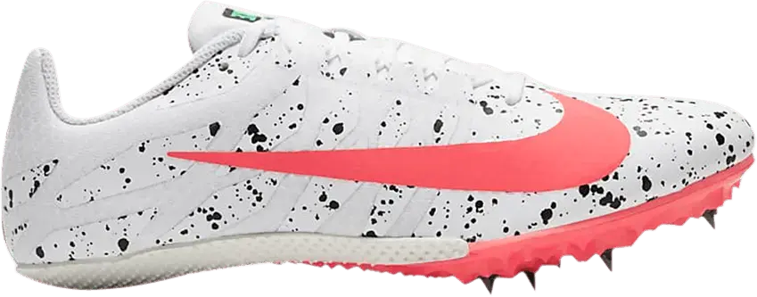  Nike Zoom Rival S 9 Paint Splatter White Crimson Jade