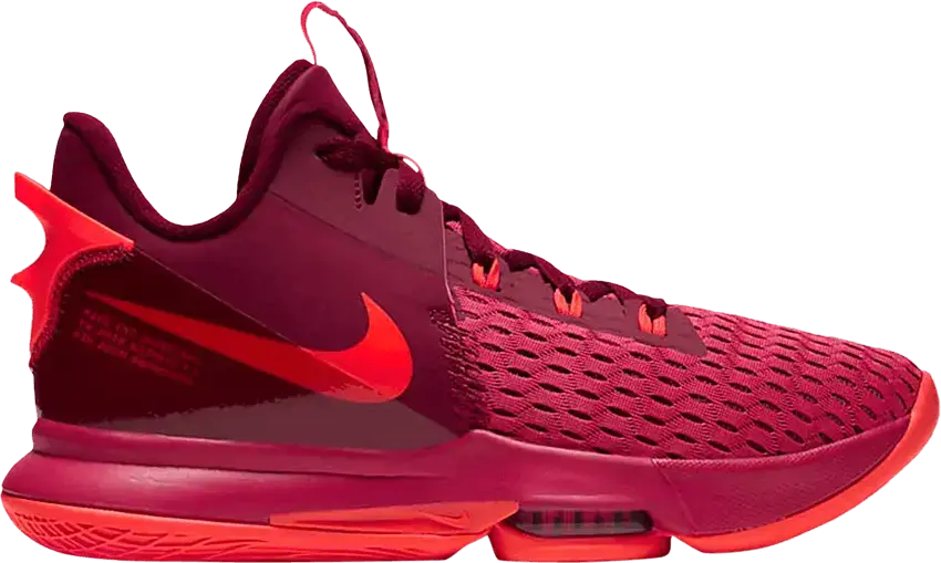  Nike LeBron Witness 5 &#039;Gym Red Crimson&#039;
