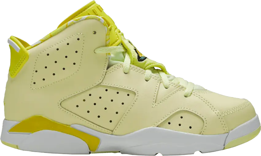  Jordan 6 Retro Dynamic Yellow Floral (PS)