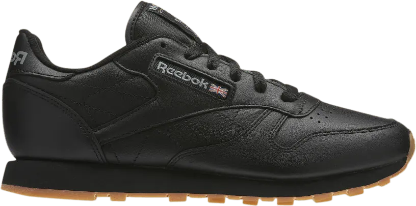  Reebok Classic Leather Black Gum (Women&#039;s)